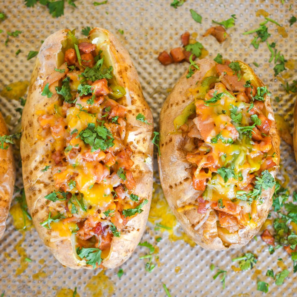Chorizo and Bacon Stuffed Potatoes I Love CB Foods