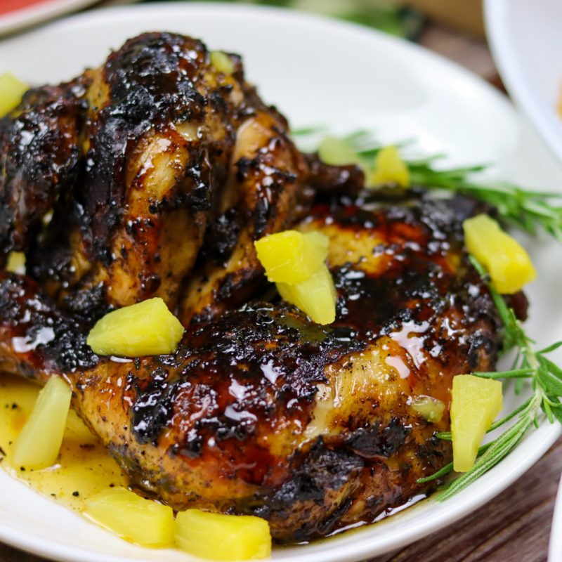 Pineapple Glazed Jerk Chicken I Love CB Foods