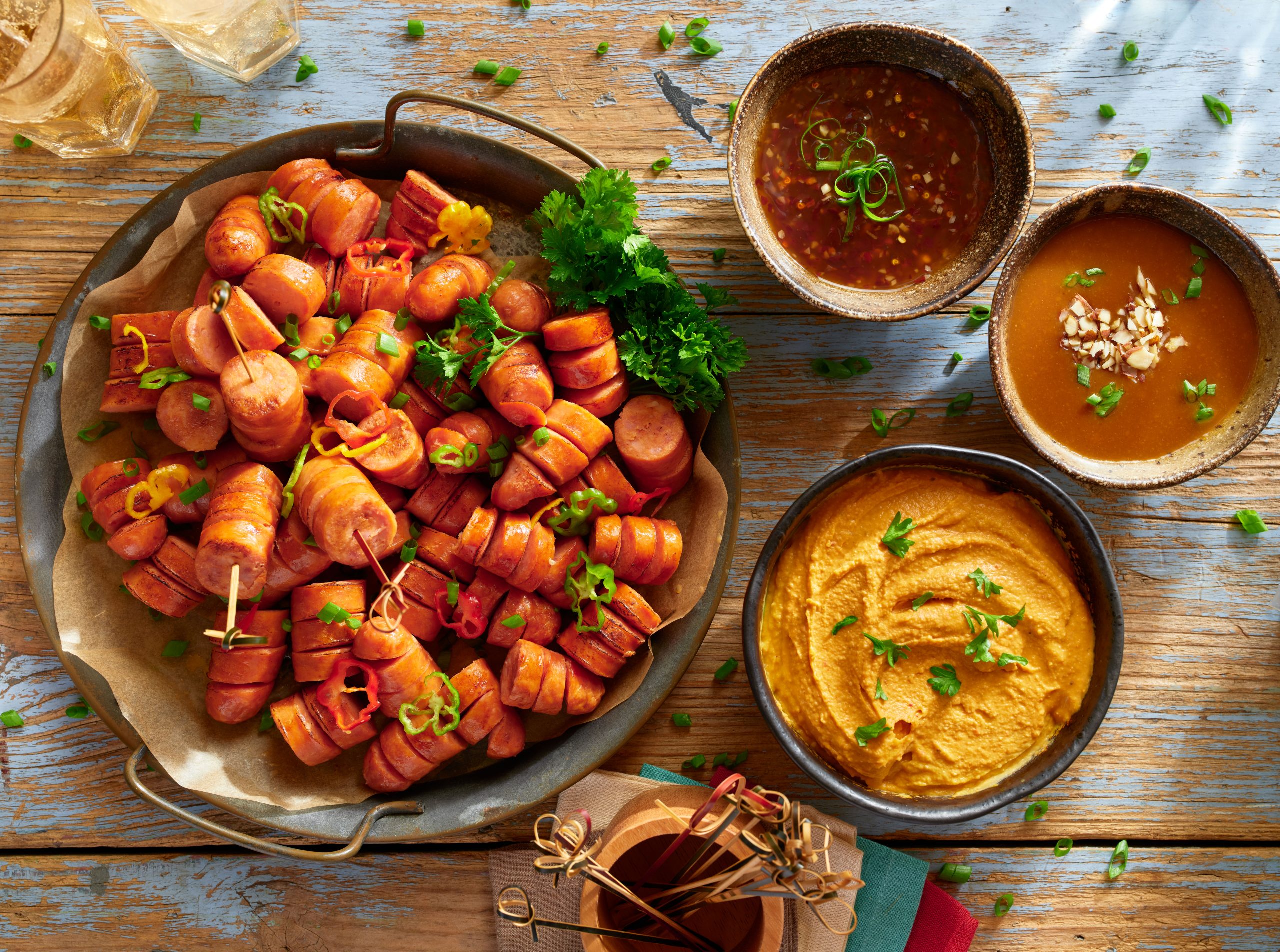 Caribbean Passion Chorizo Hasselback Sausage